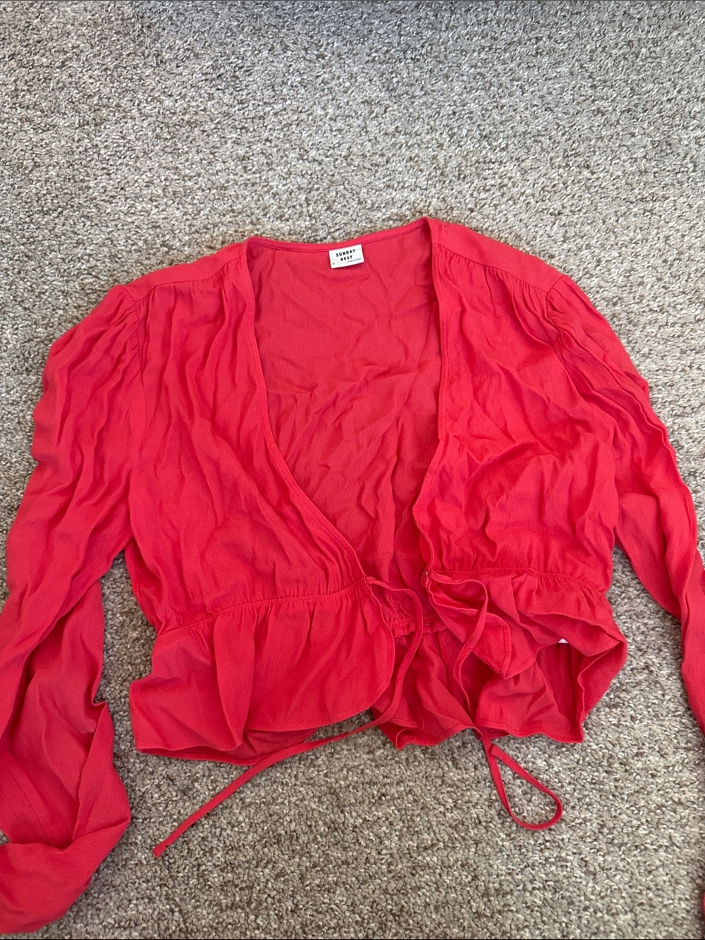 Sunday best tie front top